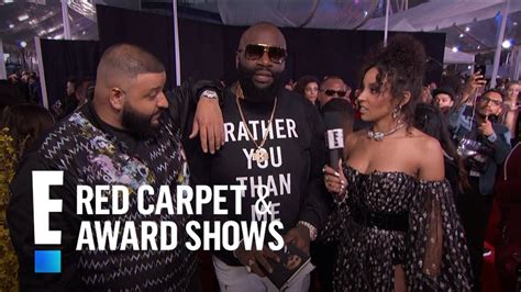 DJ Khaled Rick Ross Proudly Show Off The Keys E Red Carpet