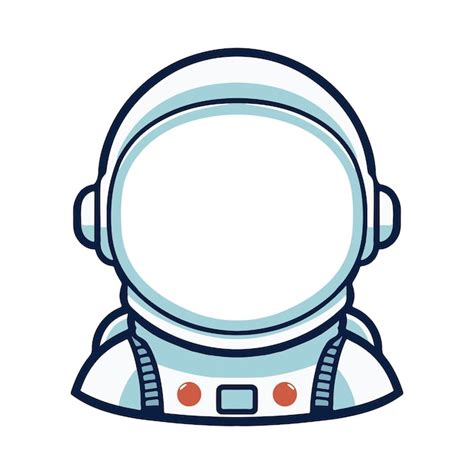 Vector De Desenho Animado De Capacete De Astronauta Vetor Premium