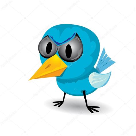 Vector Bad Bird Funny Bird Character — Stock Vector © Zm1ter 37390941