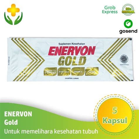 Jual Enervon Gold 5 Kapsul Lunak Vitamin Orang Tua Shopee Indonesia