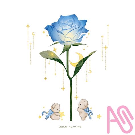 Starry Blue Rose Celessi蒼希 Illustrations ART street