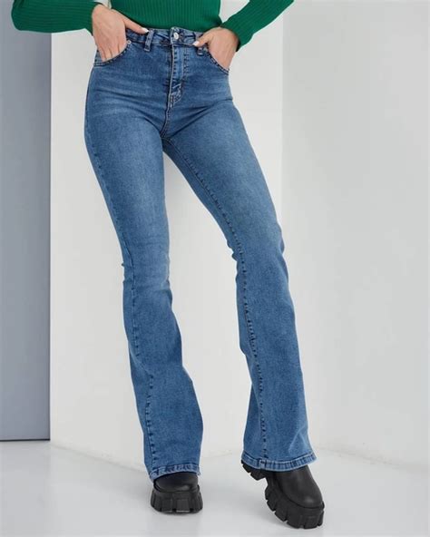 Женские джинсы клеш Denim 36 синий от продавца: Real Blue Sky – в ...