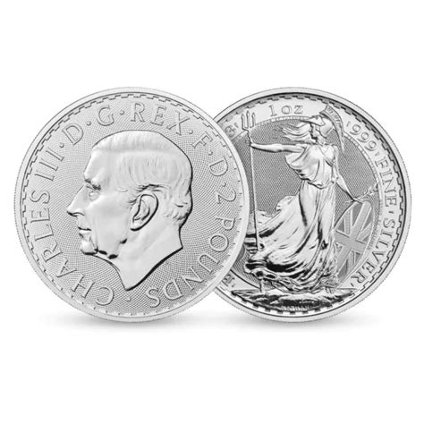 2023 KING CHARLES III Britannia 1 Oz Silver Bullion Coin Royal Mint A8