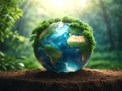 Meio Ambiente E Natureza - Conceito de Dia Mundial do Meio Ambiente e da Terra com a natureza do ...
