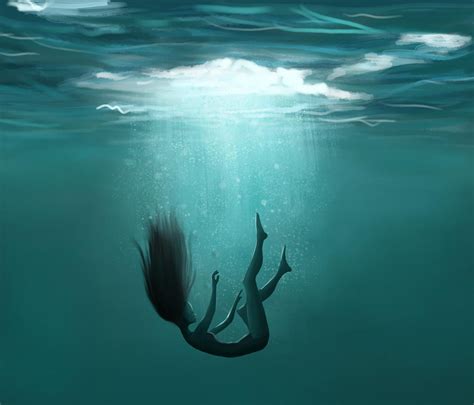 Under Water By Xzommbyx On Deviantart In 2022 Underwater Drawing Water Artwork Water Art