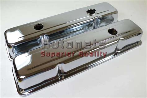 Purchase Chevy Chrome Steel Small Block OEM Short 305 350 Valve Cover