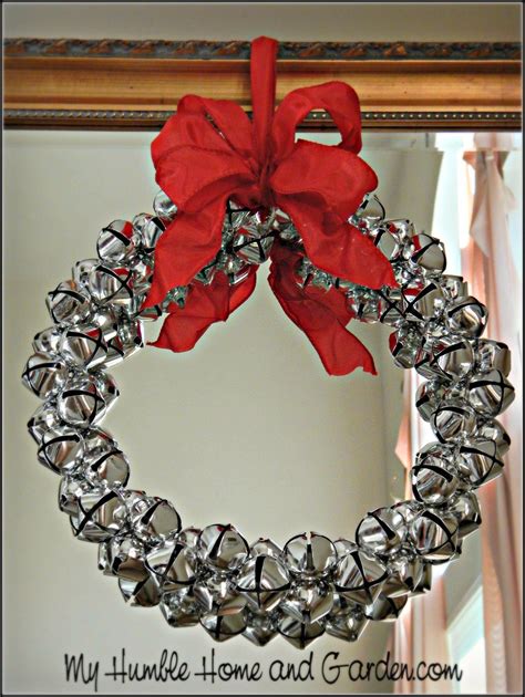 Gorgeous Diy Jingle Bell Wreath My Humble Home And Garden Jingle