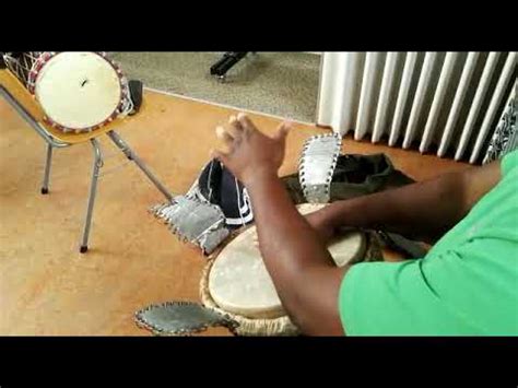 Patrick Ngambi playing the Djembé rhythms Fatou Yo YouTube