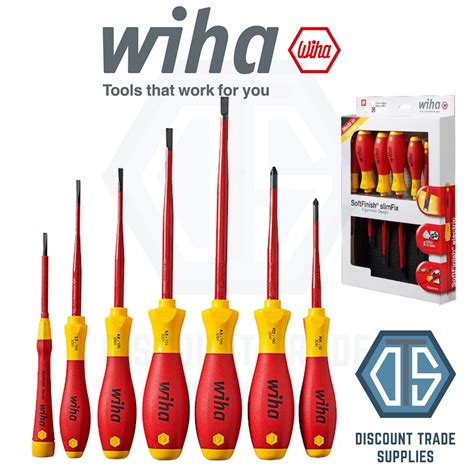 Wiha Slimfix Piece Vde V Slot Flat Pozi Screwdriver Set