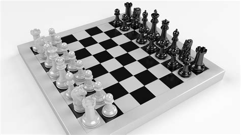 Pawns Chess Board 3ds