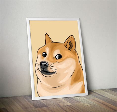 Doge Meme Poster Shiba Funny Memes Funny Present Meme Poster Funny ...