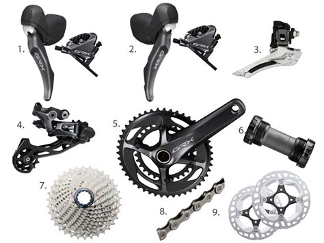 Shimano Grx Rx810 Hydraulic Disc Brake 2 X 11 Speed Groupset Kit Mariposa Bicycles