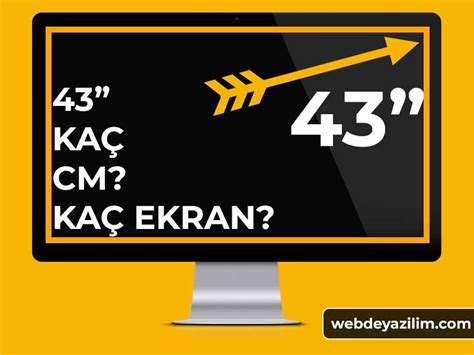 43 İnç Kaç CM? ️ 43 inch Kaç Ekran? 43" | ️ 2023