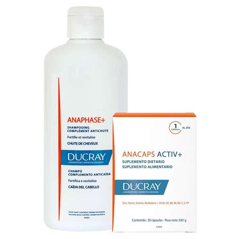 Ducray Combo Anacaps Activ X 30 Cápsulas Anaphase Shampoo X 400ml