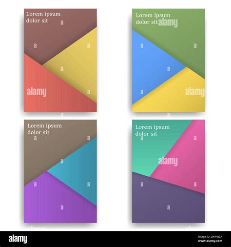 Brochure Cover Set Custom Modification Stock Vector Image And Art Alamy