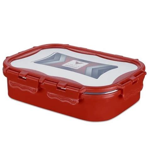 Vh Carry Hot Virtue Homeware 900ml Dark Red Stainless Steel Lunch Box At 700 00 INR In Palghar