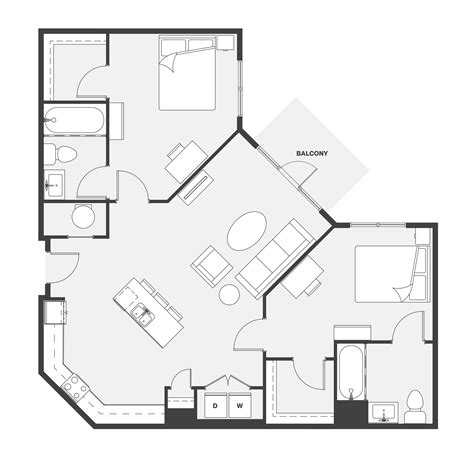 2 BEDROOM, 2 BATH - The View on 10th