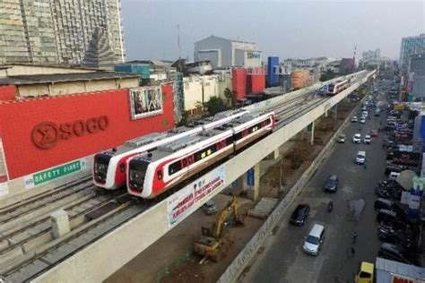 pembangunan lrt jakarta fase  dilanjutkan harian terbit