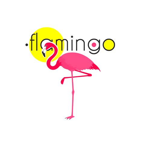 Pink Flamingo Resort Emblem Flat Icon 477307 Vector Art at Vecteezy