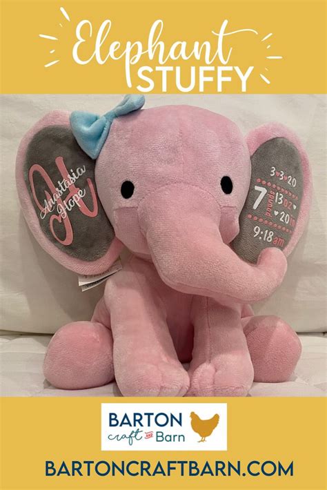 Cricut Craft Tutorial For An Elephant Stuffy My New Baby New Mama Gift