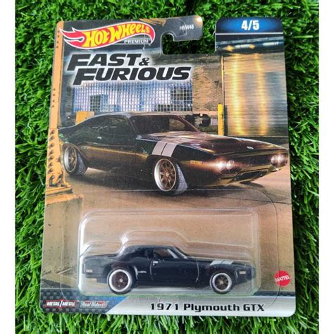 Jual HOT WHEELS PREMIUM FAST AND FURIOUS 1971 PLYMOUTH GTX Shopee Indonesia