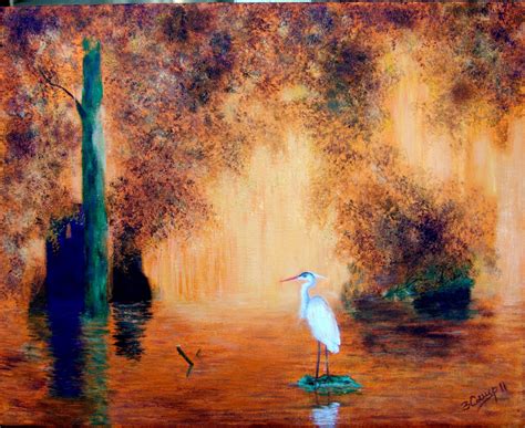 White heron | Zina's Art