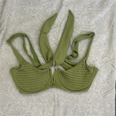 Matcha Green Underwire Bikini Set Never Been Depop
