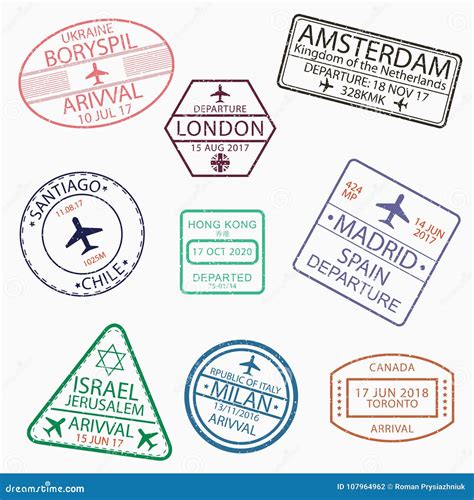 Chile Visa Document Close Up. Passport Visa On Chile Flag. Chile