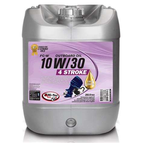 Fc W Outboard Oil 10w30 Hi Tec Oils