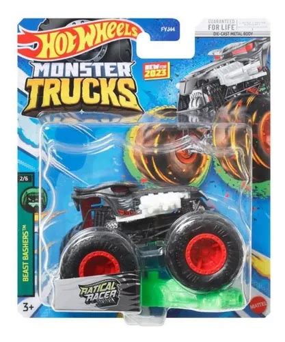 Carrito Hot Wheels Monster Trucks Mattel Fyj Color Ratical Racer Mercadolibre