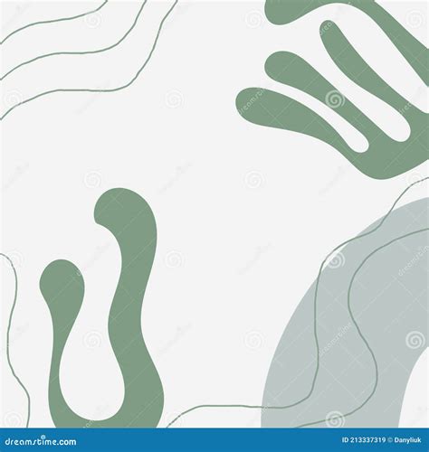 Fashion Stylish Templates With Organic Abstract Shapes And Line In Nude Pastel Colors Stock