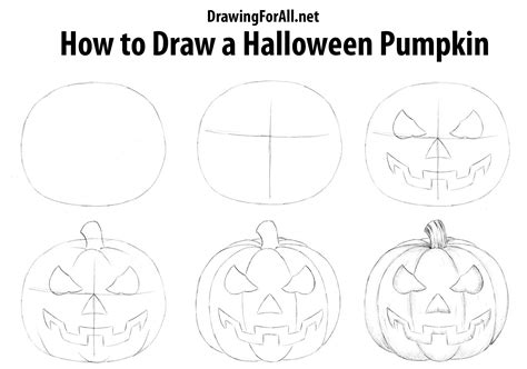 How To Draw A Halloween Pumpkin Pumpkin Drawing Halloween Pumpkins