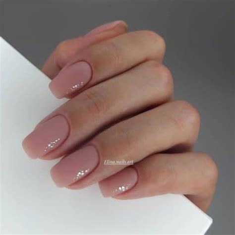 Summer Tenderness On Your Nails Naked Nail Design Nails Short Nail