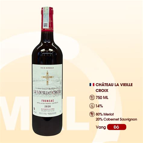 R U Vang Ph P Ch Teau La Vieille Croix Aop Fronsac Wine Mkl