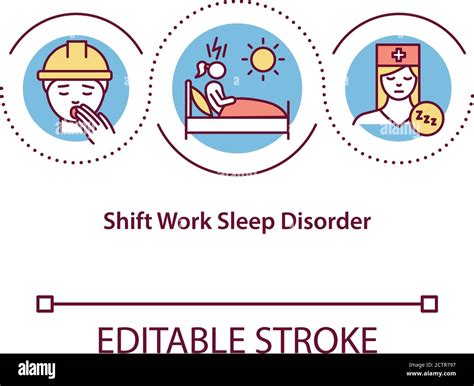 Shift Work Sleep Disorder Concept Icon Stock Vector Image And Art Alamy