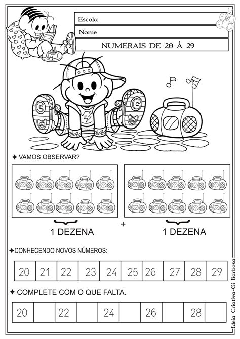 Atividade Numeros Ate 20 - Atividade Numeros Ate 20 - FDPLEARN