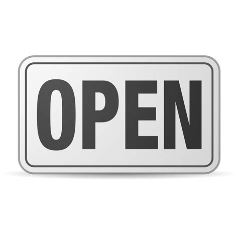 Clipart Open Sign Plastic