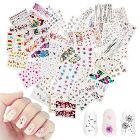 Blatt Gemischt Nail Art Sticker Mwoot Nail Art Wassertransfer