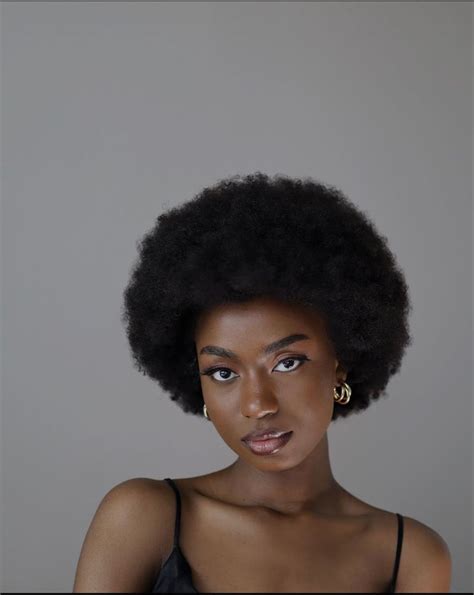 afro hairstyles  hair short minimal glam strappy camisole natural