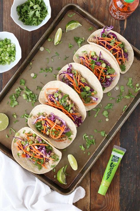 asian style salmon tacos | tasty seasons