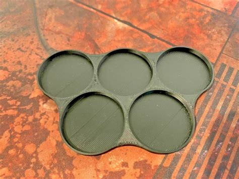 Movement Tray 32mm Warhammer 40k Age Of Sigmar 5man Trays Round Ebay