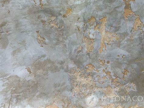 Нанесение декоративной штукатурки с металлизированным эффектом, отделка ...