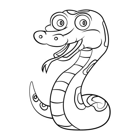 Snake Cartoon Sketch Draw 16674354 Vector Art at Vecteezy