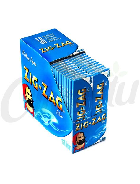 Zig Zag Blue King Size Slim Rolling Paper Rolling Papers Olivastu®