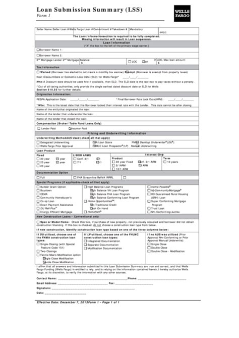 Top 19 Wells Fargo Forms And Templates free to download in PDF format