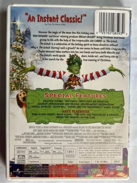 Dr Seuss How The Grinch Stole Christmas Dvd Widescreen Collectors