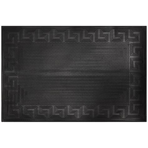 Коврик придверный, 60х90 см, прямоугольный, резина, черный, Эллада ...