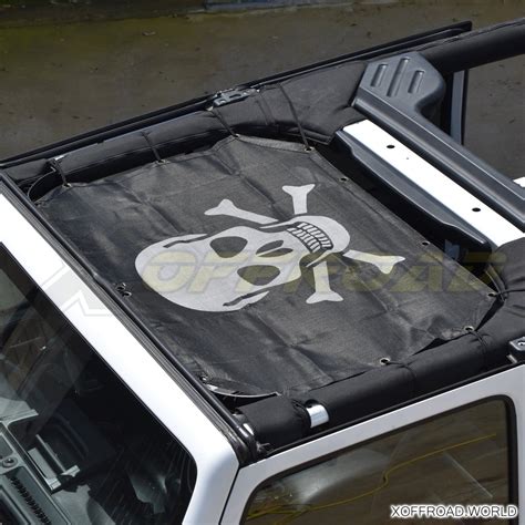 Plage Bikini Top Noir crâne portes Jeep Wrangler JK XOST X Offroad