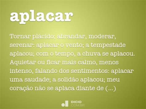 O Que Significa Aplacar