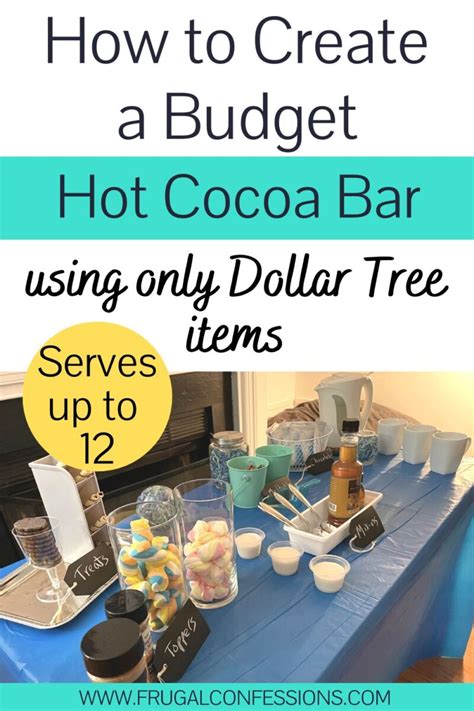 Create A Hot Chocolate Bar On A Budget From Dollar Tree